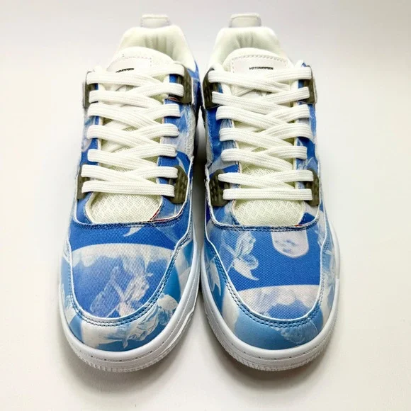 Kito Afterlife Jordan 4 Retro Style Custom Unique Design With Tear Away Feature.